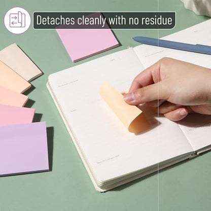Mr. Pen- Sticky Notes, 3"x3", 12 Pads, 600 Sheets, Colorful | Sticky Notes Bulk, Self-Stick Note Pads, Perfect for Office, School, Home, Study & Organization