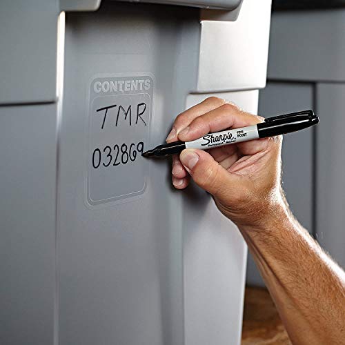 Sharpie 30001 Permanent Markers K7C53, Fine Point, Black, Box of 24