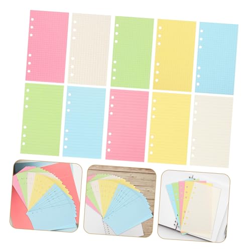 NUOBESTY 2sets Loose Leaf Paper College Ruled Notebook Refills Filler Paper for Study Planner