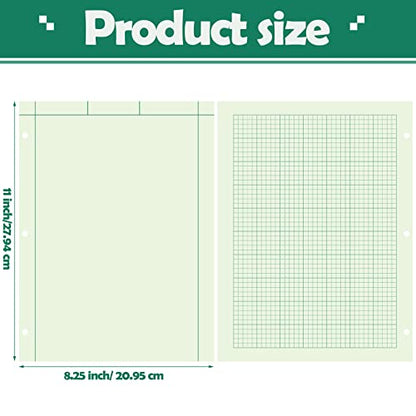 Seajan 5 Pcs Engineering Paper Notebook Engineer Computation Pad,Green - color: Green
