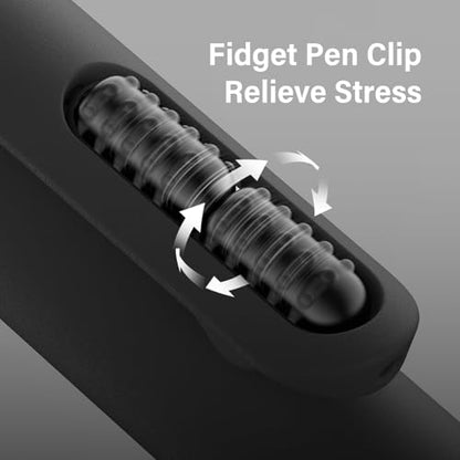 0.7mm Gel Pens Black Ink, 8 Pack Retractable Pens with Fidget Clip | Medium Point Smooth Writing, Quick-Drying, No Smudges, Stress Relief, Journaling, Note Taking, School, Office, Student/Adults - color: Classic -8Pcs Black Ink