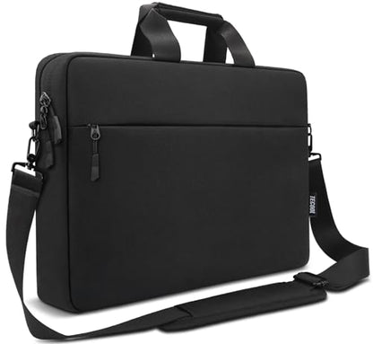 TECOOL 14 Inch Laptop Bag, Waterproof Laptop Case Sleeve Messenger Bag Briefcase with Shoulder Strap for 14 Inch Lenovo HP Dell Acer ASUS Notebook, MacBook Air/Pro 15 Inch, Black | Briefcase Carrying Case with Shoulder Strap for 14 Inch Lenovo HP Dell Ace