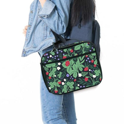Strawberry Lunch Box Insulated Reusable Lunch Bag Tote Cooler for Women Men Boy Girl School Work Office Picnic - color: Strawberry