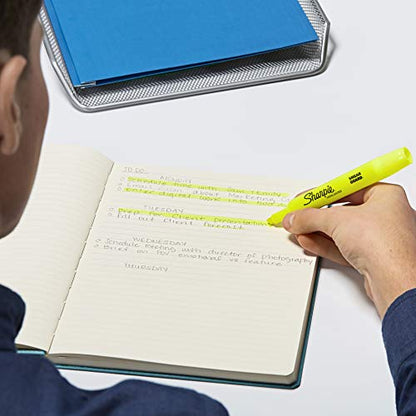 Sharpie Tank Style Highlighters, Chisel Tip, Fluorescent Yellow, 24 Count - color: Yellow