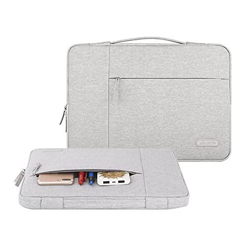 MOSISO Laptop Case 13.3 inch, 13-13.3 inch Laptop Sleeve with Handle Compatible with MacBook Air/Pro 13/Pro 14 M5 M4 M3 M2 M1,HP Dell ASUS Lenovo, Polyester Multifunctional Computer Bag, Gray - color: Gray, size: 13.3 inch