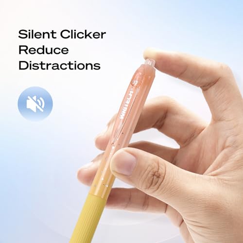 WRITECH Gel Pens Fine Point: Nebula Pen Set 0.7mm Black Ink Retractable 6ct Medium Point Smooth Writing with Aesthetic Gradient Color Barrel for Journaling Note Taking Silent Click No Smear - color: Multicolor1