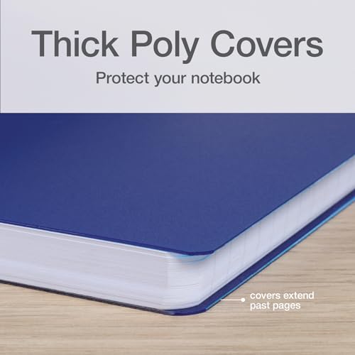 Oxford Poly Spiral Notebooks, Small 5.7" x 8.5" Book, Thick Poly Cover, White Paper, College Rule, 80 Sheets/160 Pages, Jewel Tones, 4 Pack (69720)