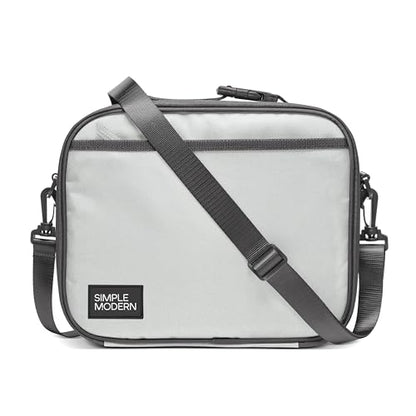 Simple Modern Hadley Lunch Box with Shoulder Strap | Kids & Adults | Insulated Bag with Pockets for Women, Men, Girls, Boys - color: Multi-color: Ice Granite