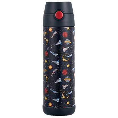 Snug Insulated Kids Water Bottle with Straw & Spout – Double-Wall Stainless Steel, Leakproof, Easy-Flip Lid – For School, Travel, Toddlers & Big Kids - Space Wars, 17oz - color: Space, size: 16.9 Ounces