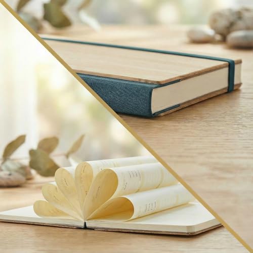 AUROPLANNER A5 Undated Planner Bamboo Cover Daily Weekly Monthly, Green | Portable Lay-Flat Notebook Organizer, 4-Month Layout, 160 Pages Cream White 100 GSM Paper, 2028 2027 2026 Calendar, Travel