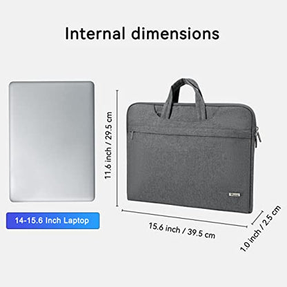 Voova Laptop Bag 15.6 Inch, Waterproof Computer Sleeve Carrying Case with Shoulder Straps & Handle Compatible with Macbook Air 15 M2/M3/M4, MacBook Pro 15/16, 15-16 Inch Hp Dell Lenovo Asus, Grey - color: Grey, size: 14-15.6In & 2019 New Macbook Pro 16 In
