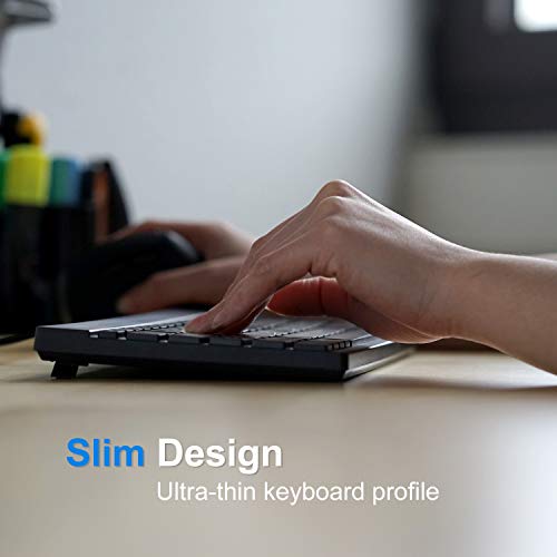 Perixx PERIBOARD-426 Wired Mini Low Profile Keyboard (Wired USB), US English Layout (11665) - style: wired - USB