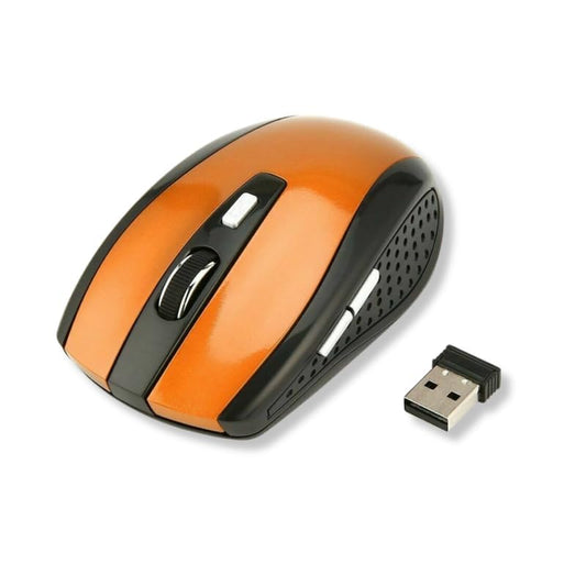 Wireless Mouse - Wireless Mouse for Laptop, 2.4GHz Wireless Mouse with USB Receiver, Ergonomic Mouse with 1600 DPI Optical Resolution, Compatible with Computer & Chromebook - color: Orange