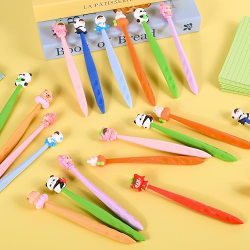 24 Pcs Cute Animals Bobblehead Eraser for Pencils Kawaii Erasers Cute School Supplies Fun Cartoon Erasers Back to School Supplies Birthday Classroom Gifts - color: Style 3