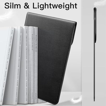 JETech Slim Laptop Sleeve for MacBook Neo (A18 Pro), MacBook Air 13-Inch (M2/M3/M4/M5) 2022-2026, MacBook Pro 13-Inch (M1/M2) 2016-2022, PU Leather Case (Black) - color: Black, size: 13-Inch