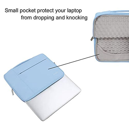 MOSISO Laptop Case 13.3 inch, 13.3 inch Laptop Sleeve with Handle | Compatible with MacBook Air/Pro 13/Pro 14, HP Dell ASUS Lenovo, Polyester Multifunctional Computer Bag, Air Blue - color: Air Blue, size: 13.3 inch