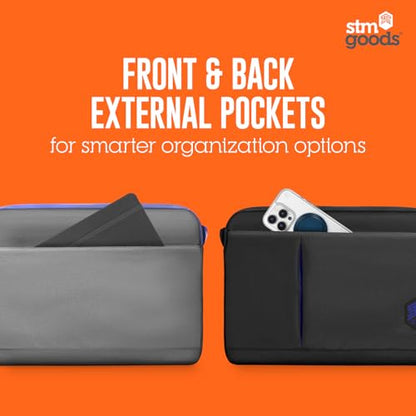 STM Blazer Laptop Sleeve - Slim & Protective Fits up to 16 inch Laptop with External Zipper Pocket - Ideal for Students & Business Men & Women - Blue - color: Blue