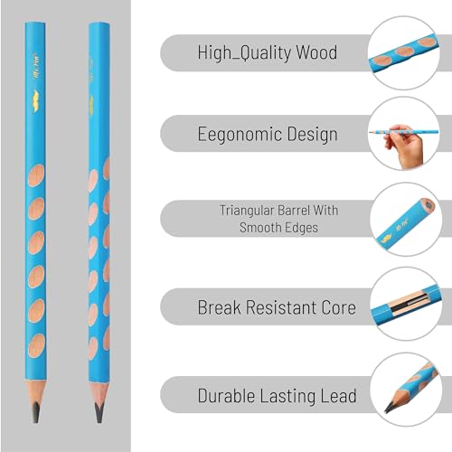 Mr. Pen- Wood-Cased Pencils, 10 Pack, Pre-Sharpened, #2, Jumbo