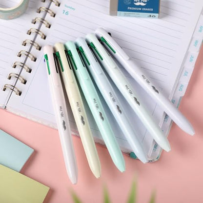 Mr. Pen- Ballpoint Multicolor Pen in One, 4-in-1, 6 Pack, Colorful Ink | Retractable Multi Color Pens All in One