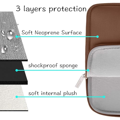 MOSISO Laptop Case 13 inch, 13 inch Laptop Sleeve Bag Compatible with MacBook Neo/Air M5 M4 M3 M2 M1 2026-2018 / Pro M2 M1 2026-2016, Neoprene Computer Sleeve Bag with Small Case, Caramel Brown - color: Caramel Brown, size: 13 inch