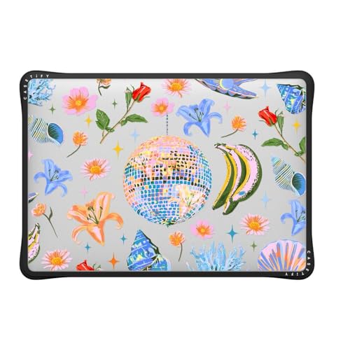 CASETiFY Impact MacBook Air 13" (M1/Intel) Case [Cushioned Impact Corners/Scratch-Resistant/Anti-Slip Grip] - Disco Magic - Clear Black - color: Disco Magic, size: MacBook Air 13" (M1 / Intel)