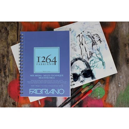 Fabriano 1264 Mixed Media Pad, 18" x 24", 120 lb. - size: 18 x 24