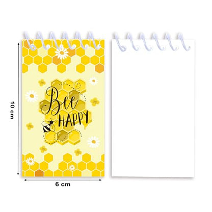 8 Pack Mini Bee Spiral Pocket Notepads Cute Honey Small Journal Pocket Notebooks Honeybee Party Favors Spiral Mini Notebooks for Classroom Teens Teacher Rewards Party Gifts