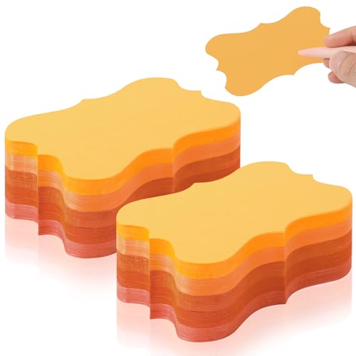 150 Pack Orange Blank Index Cards Study Flash Cards Colored Cardstock 3 x 5 Heavy Notecards Mini Greeting Cards Business Message Cards For Learning School Art Craft Office Supplies - color: Orange