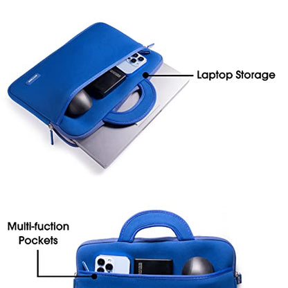 amCase Chromebook Case-11.6 to 12 inch Neoprene Sleeve with Handle-Blue | Travel laptop bag - color: Blue, size: 11.6 to 12 inch