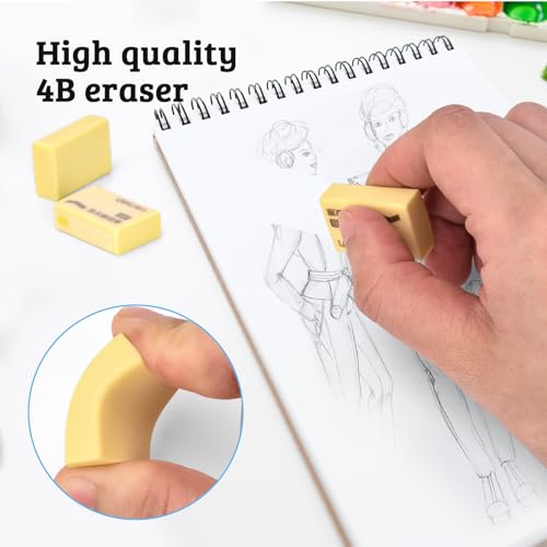 deli 0.7mm Metal Mechanical Pencil Set, 3 PCS Mechanical Pencils with 3 Tubes 2B Lead Refills and 3 Erasers, Writing & Drawing Pencil Kit for Back to School Stationery Supplies - color: 0.7mm