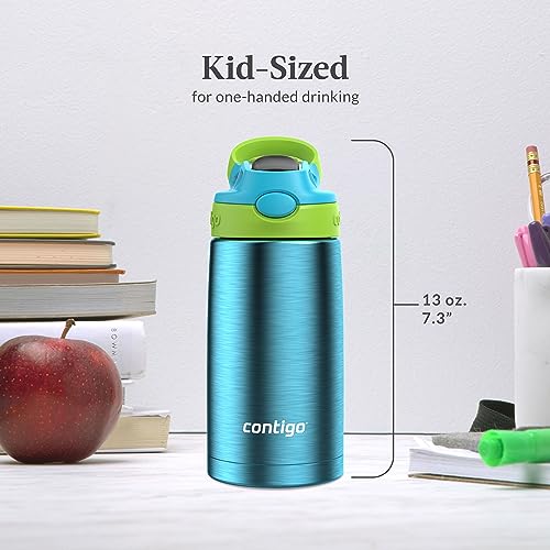 Contigo Aubrey Leak-Proof Spill-Proof Insulated Stainless Steel Water Bottle 13 Oz. - color: Blue Raspberry, size: 13 Ounces