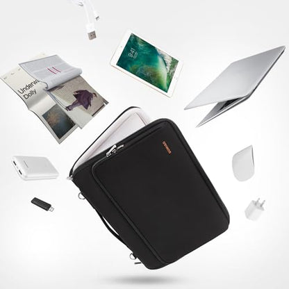 DOMISO 15.6 inch Laptop Case Sleeve Protective Cover Compatible with MacBook Pro 16 M4 M3 M2/Pro Max,15.6-16 inch HP Dell ASUS Lenovo Chromebook,Waterproof Computer Bag with Shoulder Strap,Black - color: Black, size: 15.6 inch