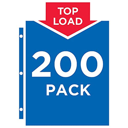 Avery Diamond Clear Heavyweight Sheet Protectors, 8.5" x 11", Easy Load, 1000 Total Page Protectors (74400) | Archival-Safe Acid-Free Plastic | Prevents Ink Transfer | Reinforced Binding Strip | Three-Hole Punched