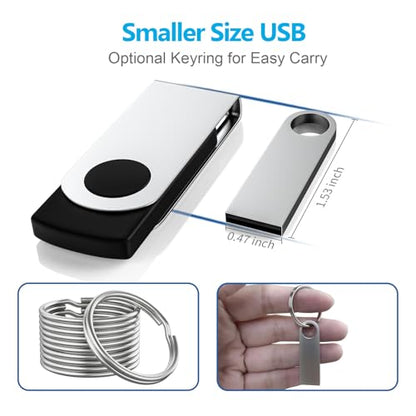 ABLAZE Custom Flash Drive 32GB 10 Pack, Personalized USB with Your Logo Metal Thumb Drives USB 2.0 Memory Stick Pendrive (Sliver) - color: Customized, size: 32GB