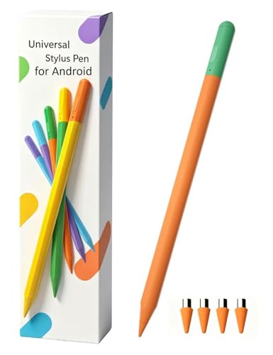 Stylus Pen Android for Samsung Galaxy Tab A11+ / A11 / A9+ / A9 / A8 Tablet S Pen, Stylus Compatible with Android Tablet Devices, Touch Screen Stylus with High Sensitivity (Orange) - color: Orange