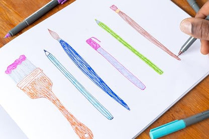 Art Alternatives 영구 마커, 엑스트라 파인, 그린 - 1.2mm 펠트 펜촉 - 영구 - 다중 표면 - 드로잉 + 글쓰기 + 일러스트레이션 - color: 초록색., size: 1개(1팩)