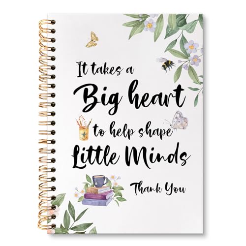 Teacher Appreciation Gifts Spiral Notebook Journal, End of Year Teacher Graduation Gifts for Teachers Journal for Notes Planning, Maestra for Notes Taking, 5.5 X 8.3 Inch - color: Thank you02