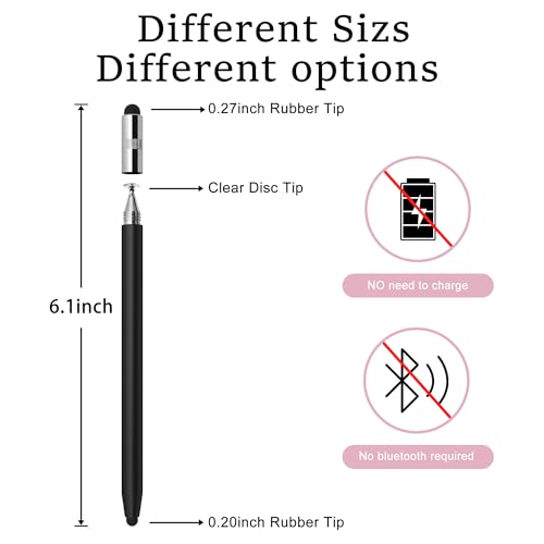 3 in 1 AMZ Tablet Pen for Fire Max 11 Stylus, Fire HD 10 Pen, Fire Tablet Stylus Pen, Stylus for Touch Screen Tablets (3 in 1-Black) - color: 3 in 1-Black