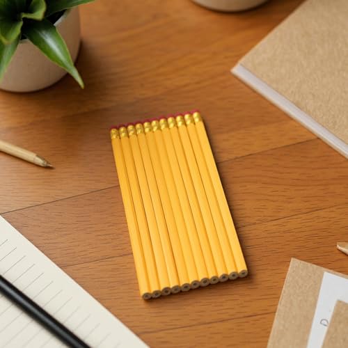 100 Pcs HB Pencils with Eraser, Hexagonal Barrel, Bulk Wooden Writing Set for Sketching, Drawing, Classroom Supplies
