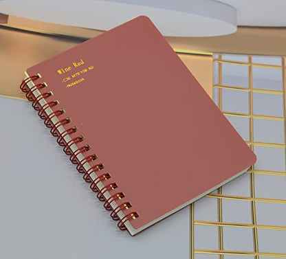 Yansanido Spiral Notebook, 8 Pcs 4 Color A6 Size Thick Plastic Hardcover 8mm Ruled Paper 80 Sheets (160 Pages) Journal for School and Office Supplies (8 Pcs A6) (Pack of 2) - size: 8 Pcs A6 (Pack of 2)