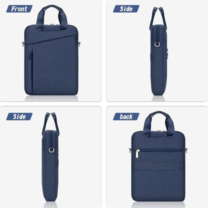 Laptop Case Shoulder Sleeve Bag Compatible with 14" MacBook Pro M5 M4 M3 M2 M1/13.6" MacBook air M4 M3 M2/13 MacBook Neo, Chromebook Notebook Portable Carrying Computer Bag, Navy Blue - color: Navy Blue