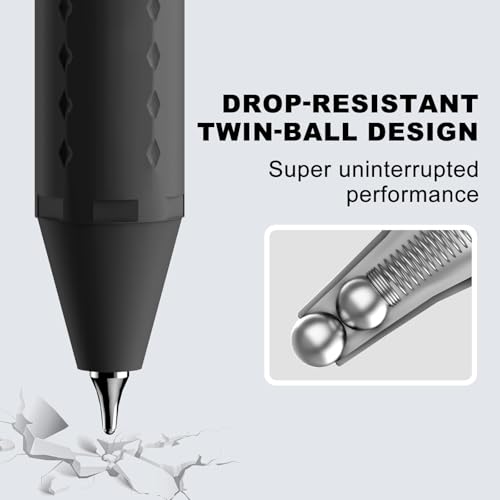 12 Pack Gel Pens Black Ink 0.5mm Smooth Writing Retractable Pen | Fine Point, Long-lasting, Quick-Drying No Smudge, Cute Soft Grip Pens for Journaling, Taking Note for School Office Student - color: 0.5MM-Black Ink-12 PCS