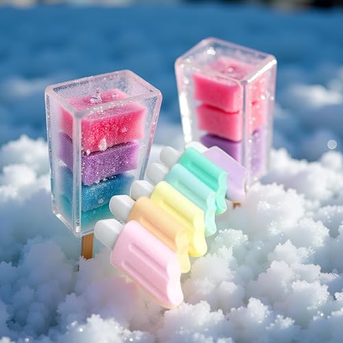 6 Pcs Mini Highlighter Cute Ice Shaped Marker Pen for School Office Supplies Writing Stationery Attractive and Fashion Liquid Highlighters Markers and Highlighters