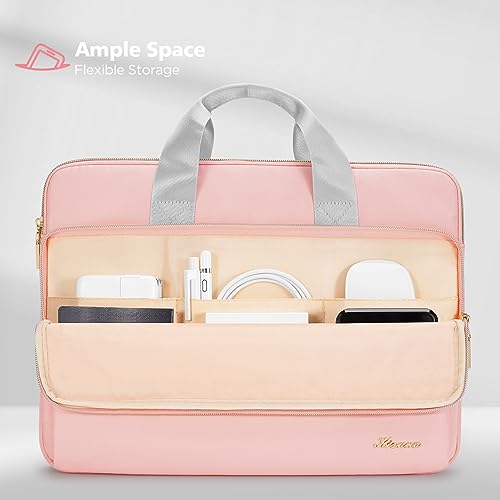 KIZUNA Laptop Sleeve Case 13 Inch Computer Carrying Handbag for 14" MacBook Pro M3 2023/M2 M1 Max /13.6" New MacBook Air M2/14 Lenovo ThinkPad X1 Carbon/Yoga C740 S740 C930/14 IdeaPad Flex 5i, Pink - color: Pink, size: 13-13.3 Inch / 13.6 Inch