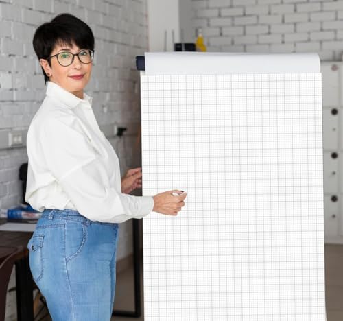 (2-Pack) Graph Paper Pad - 24" x 36" Large Graph Paper, 50 Sheets/100 Pages, 4"x4" Ruled Grid Paper for Engineer Architect Designer Mathematician Draftsmen Sketch House Commercial - size: 2-Pack