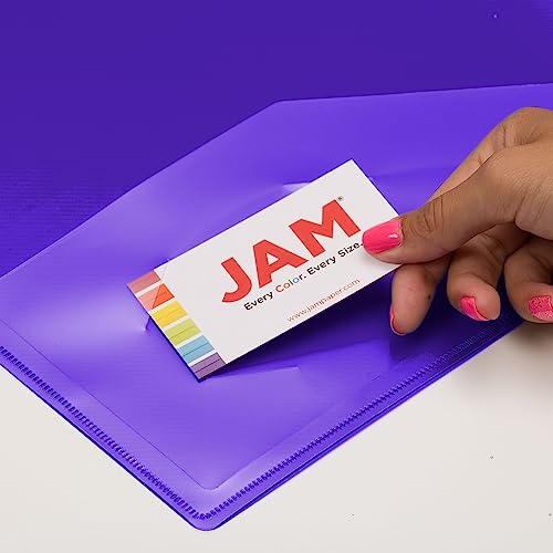 JAM PAPER Plastic 1 inch Binder - Purple 3 Ring Binder - Sold Individually - color: Purple, size: 1 inch