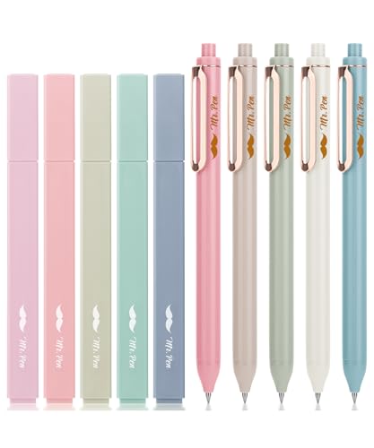 Mr. Pen- Aesthetic Highlighters and Gel Pens, 10 Pack | Assorted Colors Bible Highlighters No Bleed, Black Ink Gel Pens, Fast Dry and No Smear for Bible Journaling, Planner