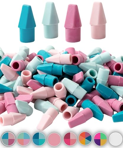 Mr. Pen- Pencil Erasers Toppers, 120 Pack, Muted Pastel Colors | Erasers for Pencil, Pencil Top Erasers - color: Muted Pastel, size: 120 Pack