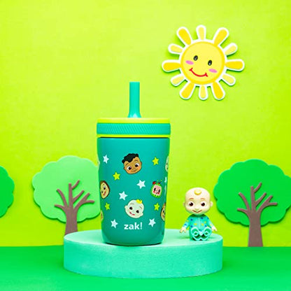 Zak Designs CoComelon Kelso Toddler Cups For Travel or At Home, 12oz Vacuum Insulated Stainless Steel Sippy Cup With Leak-Proof Design is Perfect For Kids (JJ, Cody, Nina) - color: CoComelon