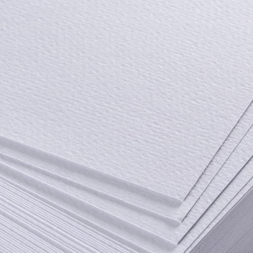 100 Sheets of Practice Watercolor Paper (9" x 12") - 190 GSM, Acid-Free and Cold Pressed.. Perfect for Painting, Sketching or Drawing. Wet, Dry and Mixed Media. Bulk Pack